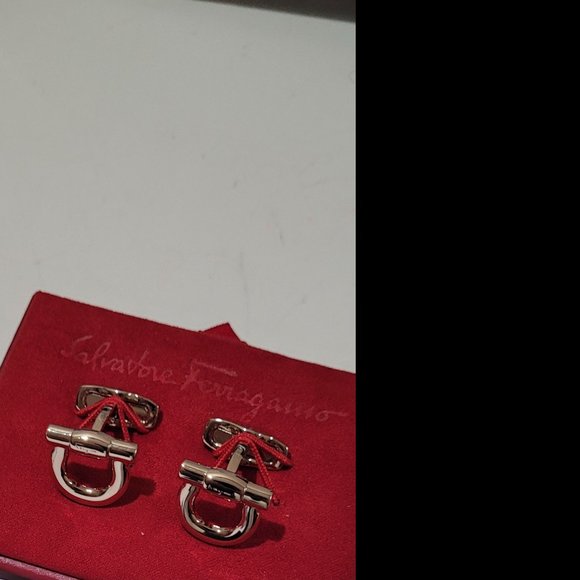 salvatore ferragamo gancini cufflinks - Picture 3 of 4